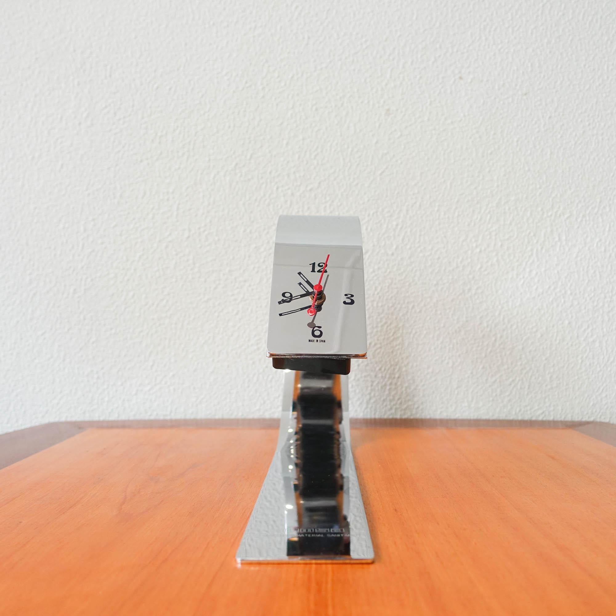 Desk Clock from Fase, 1970's For Sale 1