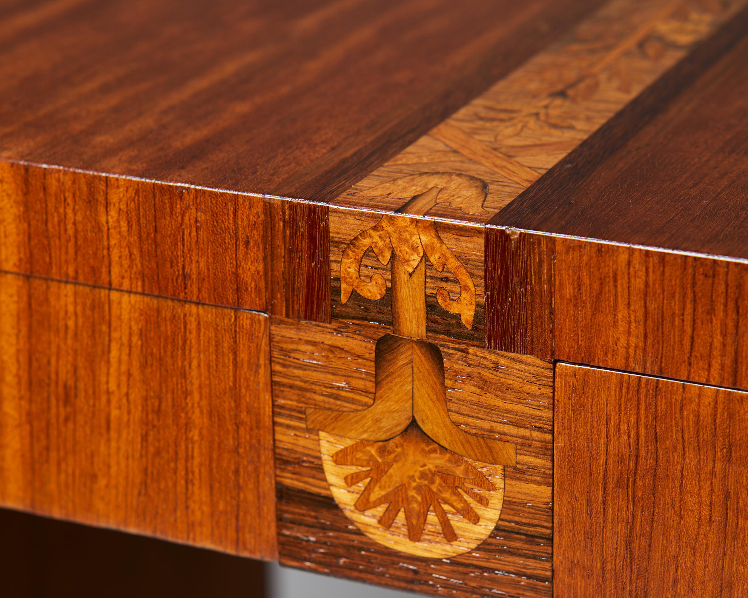Desk made of Mahogany and Walnut Designed by Carl Malmsten, Sweden, 1934 4