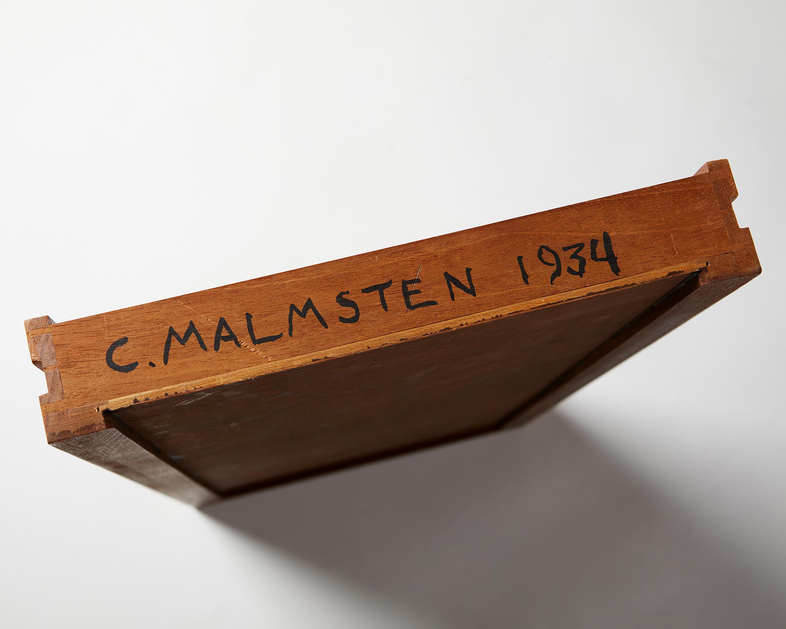 Desk made of Mahogany and Walnut Designed by Carl Malmsten, Sweden, 1934 6