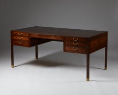 Desk Designed by Ole Wanscher for AJ Iversen, Denmark, 1950's