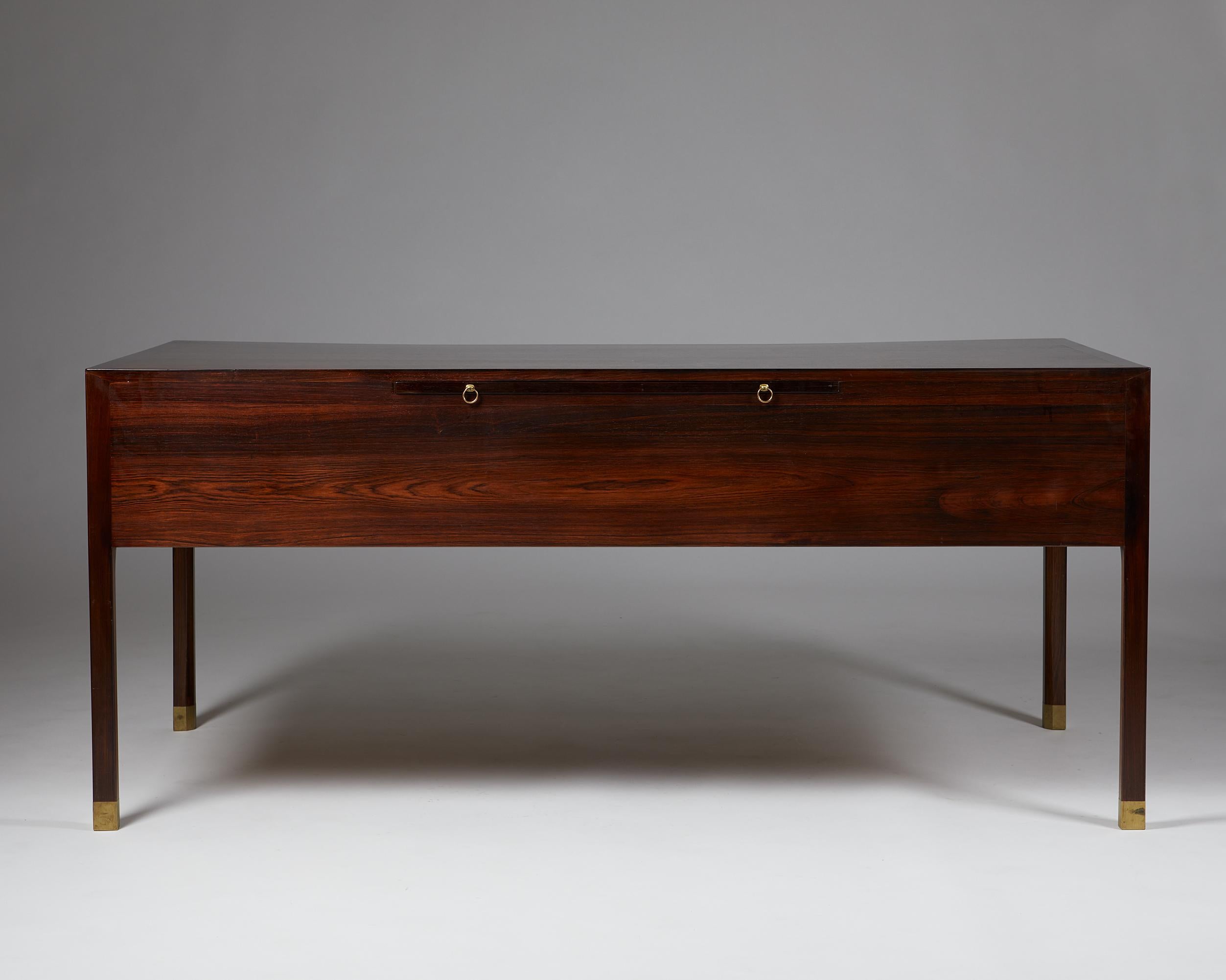 Desk Designed by Ole Wanscher for AJ Iversen, Denmark, 1950's 1