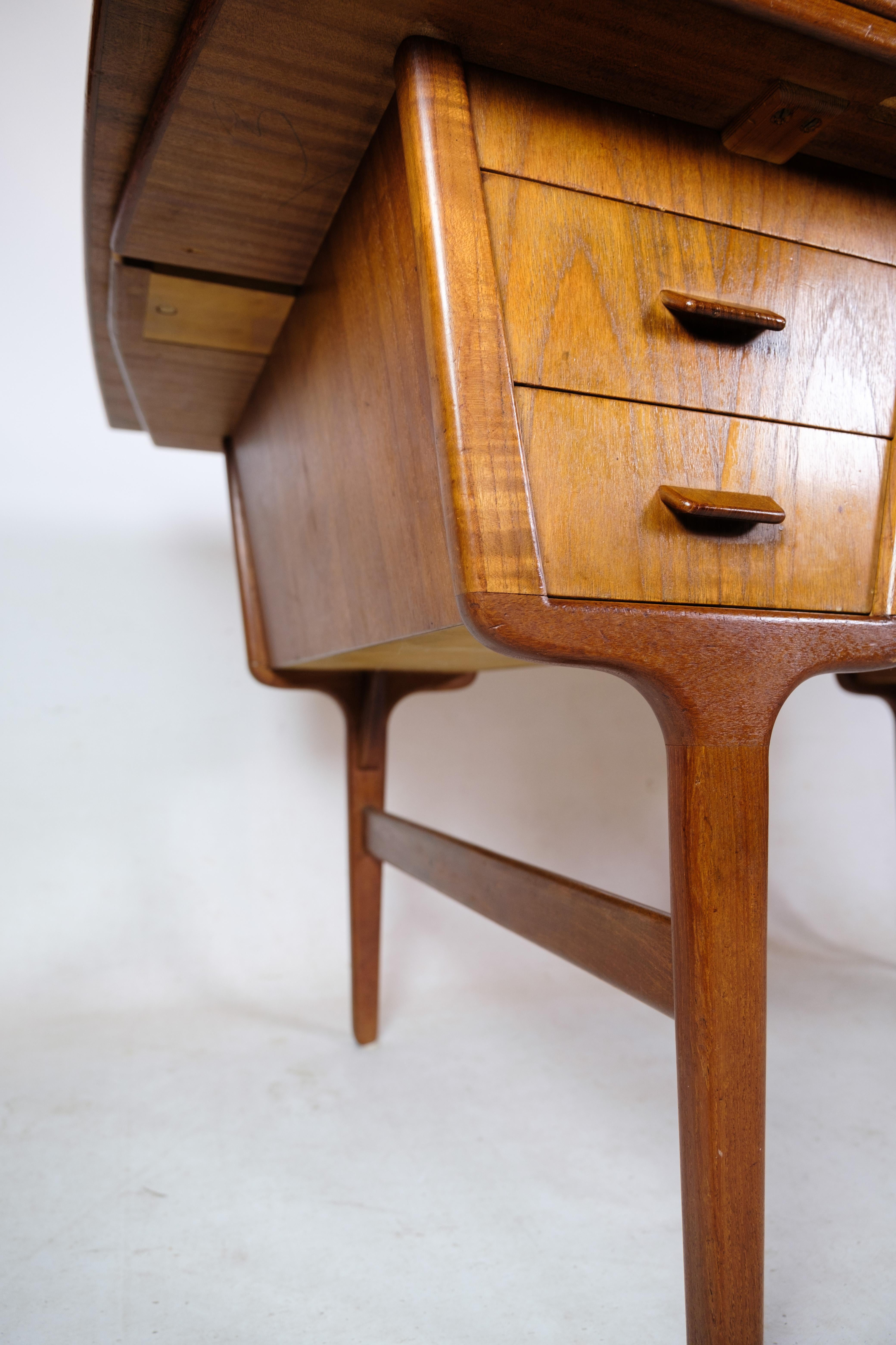 Scandinavian Modern Desk / Dining Table in Teak Wood of Finnish Design from the 1960's