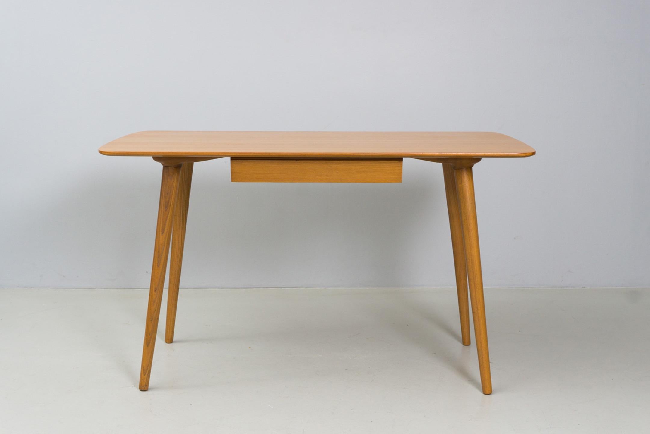 Modern Desk, Elm Wood, Osvaldo Borsani, 1953 For Sale