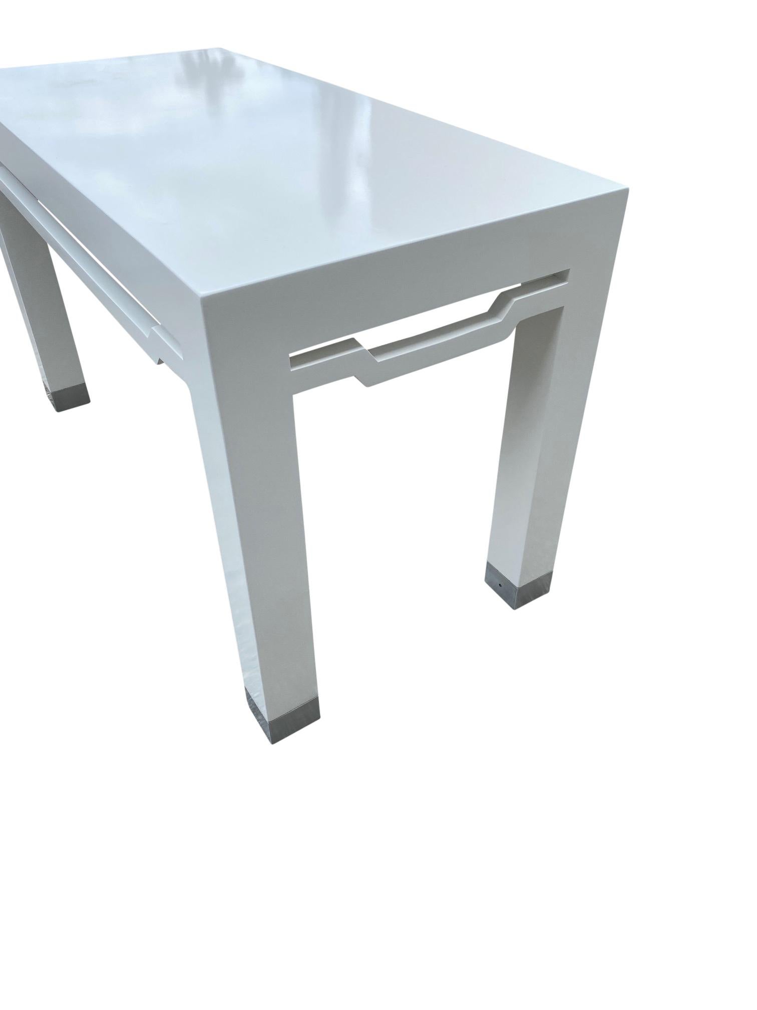 North American Desk Entrance Tables with Metal Bottom Legs, End Tables  For Sale