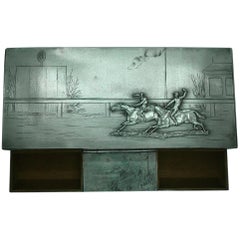 Desk Equestrian Horse Racing Cigar Smoking Box, circa 1900s