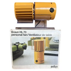Retro Desk Fan HL70 by Reinhold Weiss & Jurgen Greubel for Dieter Rams & Braun