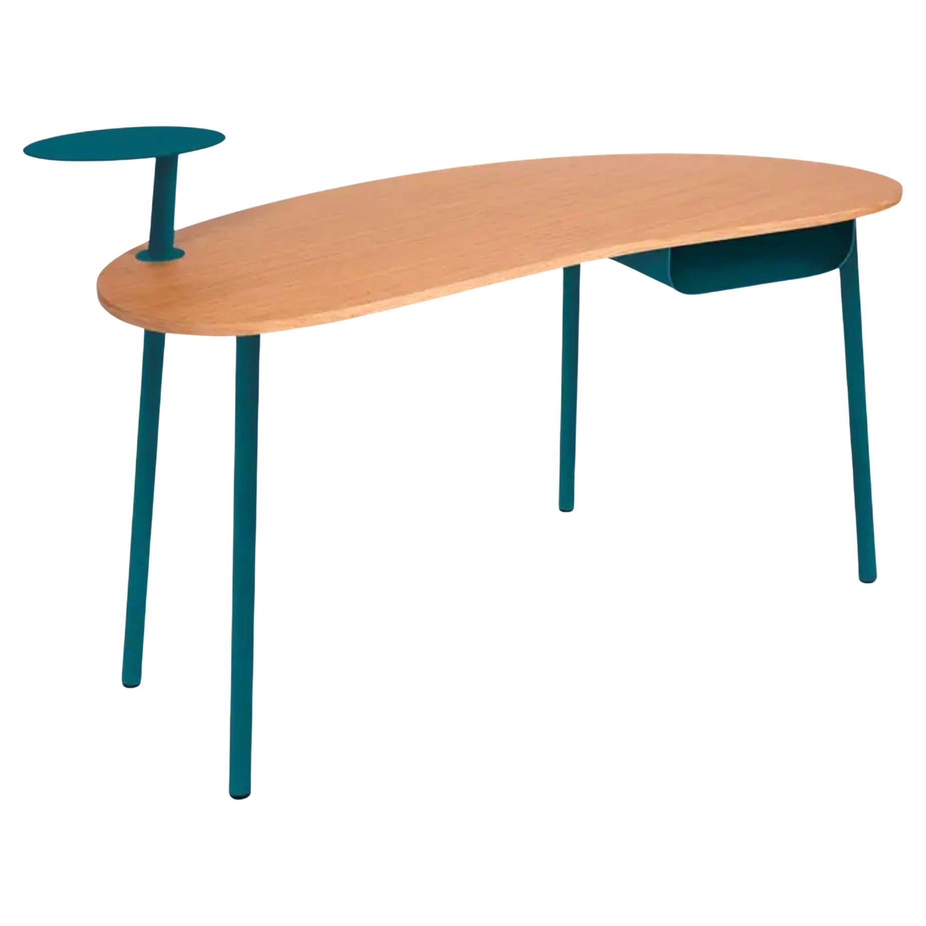 Desk Fermob – NUAGE Oak - Acapulco Blue in vendita