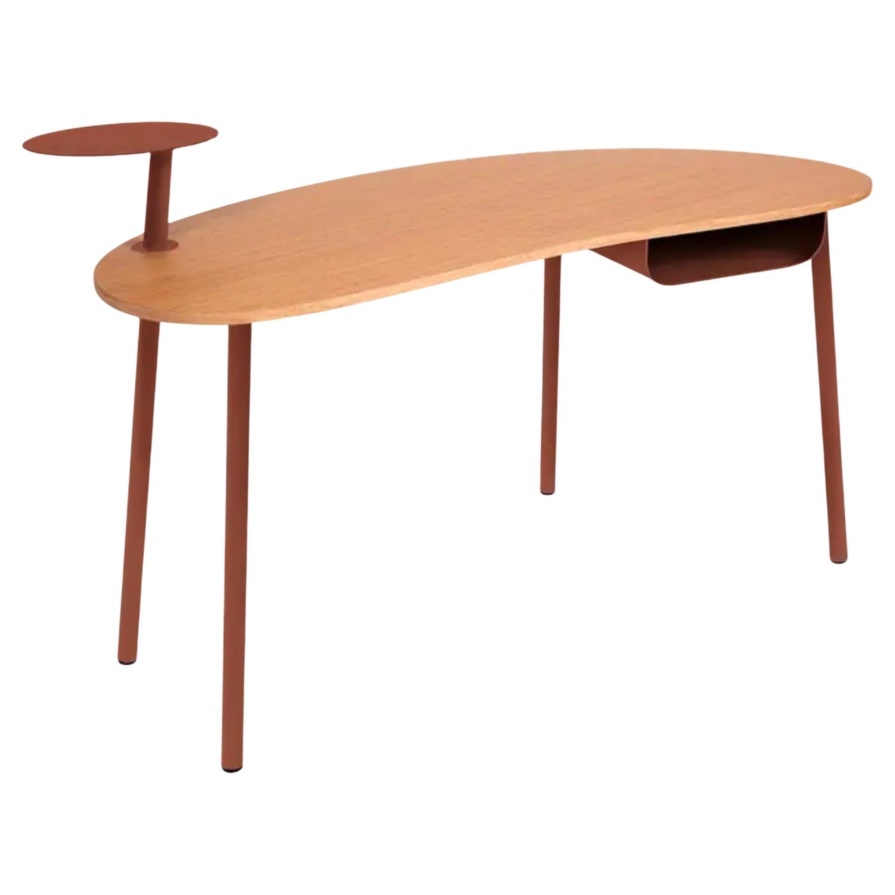 Desk Fermob – NUAGE Oak - Red Ochre in vendita