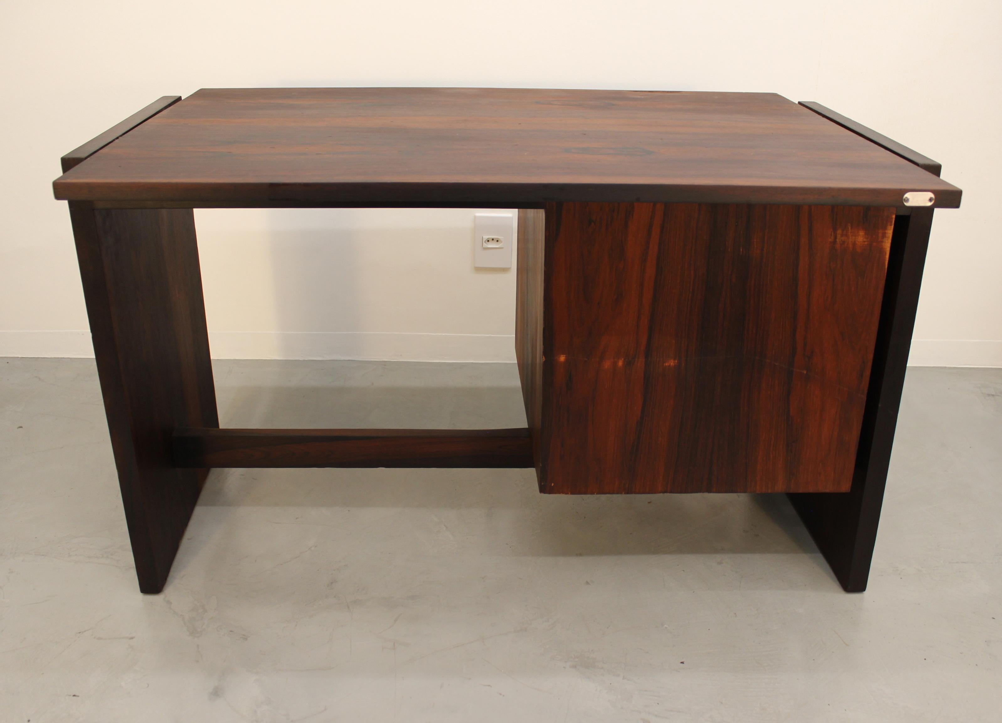 Mid-Century Modern Joaquim Tenreiro Brazilian Desk For Sale
