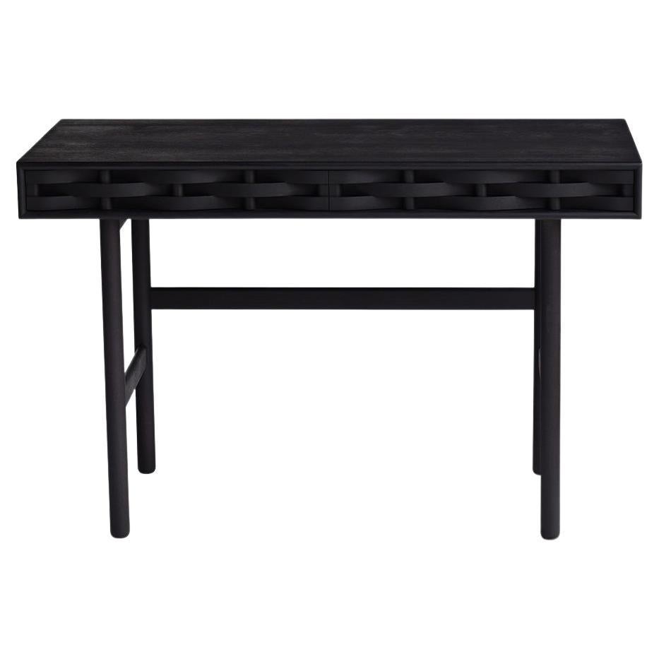 Weave Desk from Ringvide, Birch wood, black oil, Scandinavian