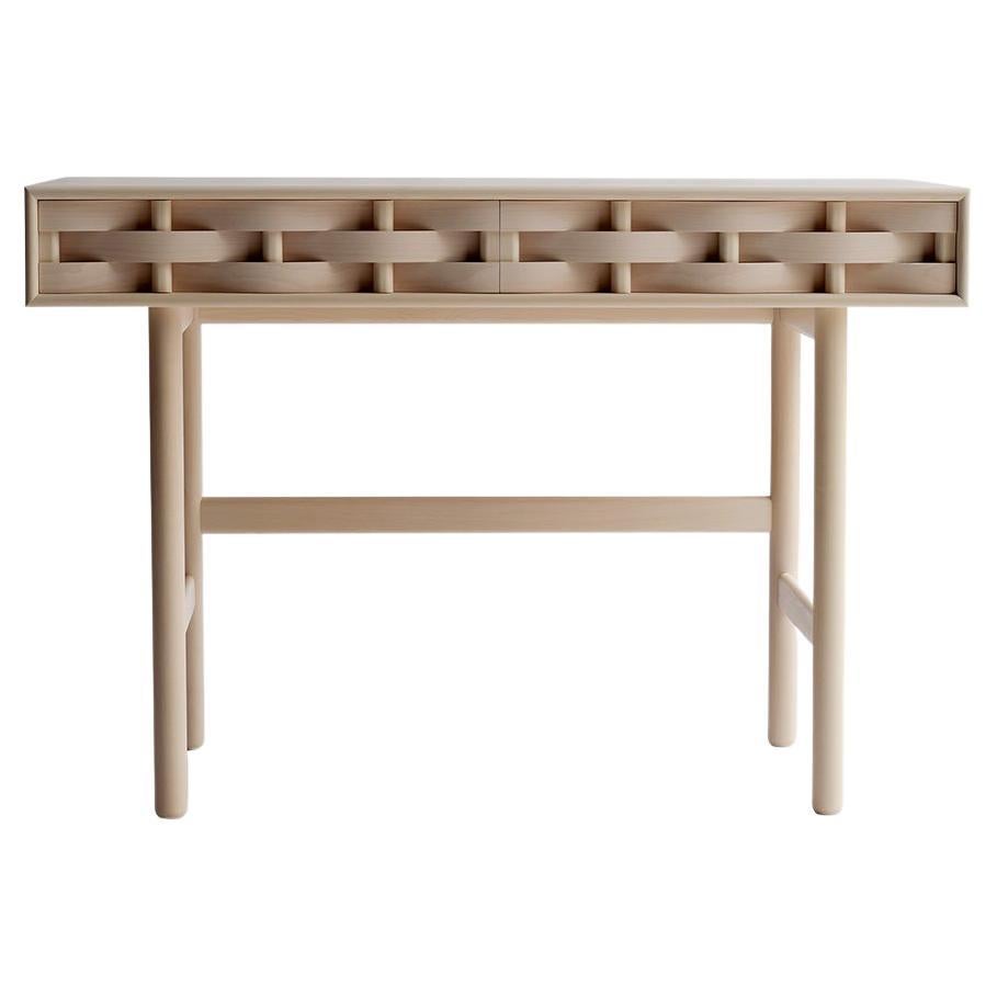 Desk from Ringvide, Birch Wood, Scandinavian, Weave Desk Natural Oil