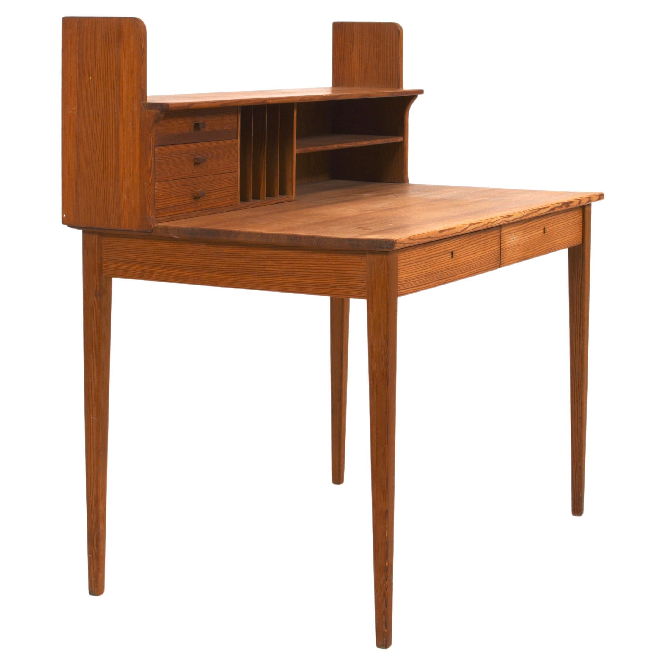 Desk Fryklund in pine by Carl Malmsten