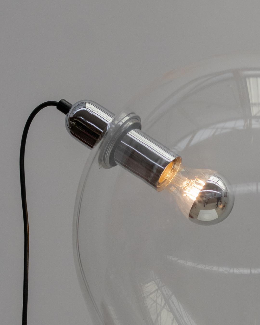Late 20th Century Desk Glass lamp by lumenform, 1970s  For Sale