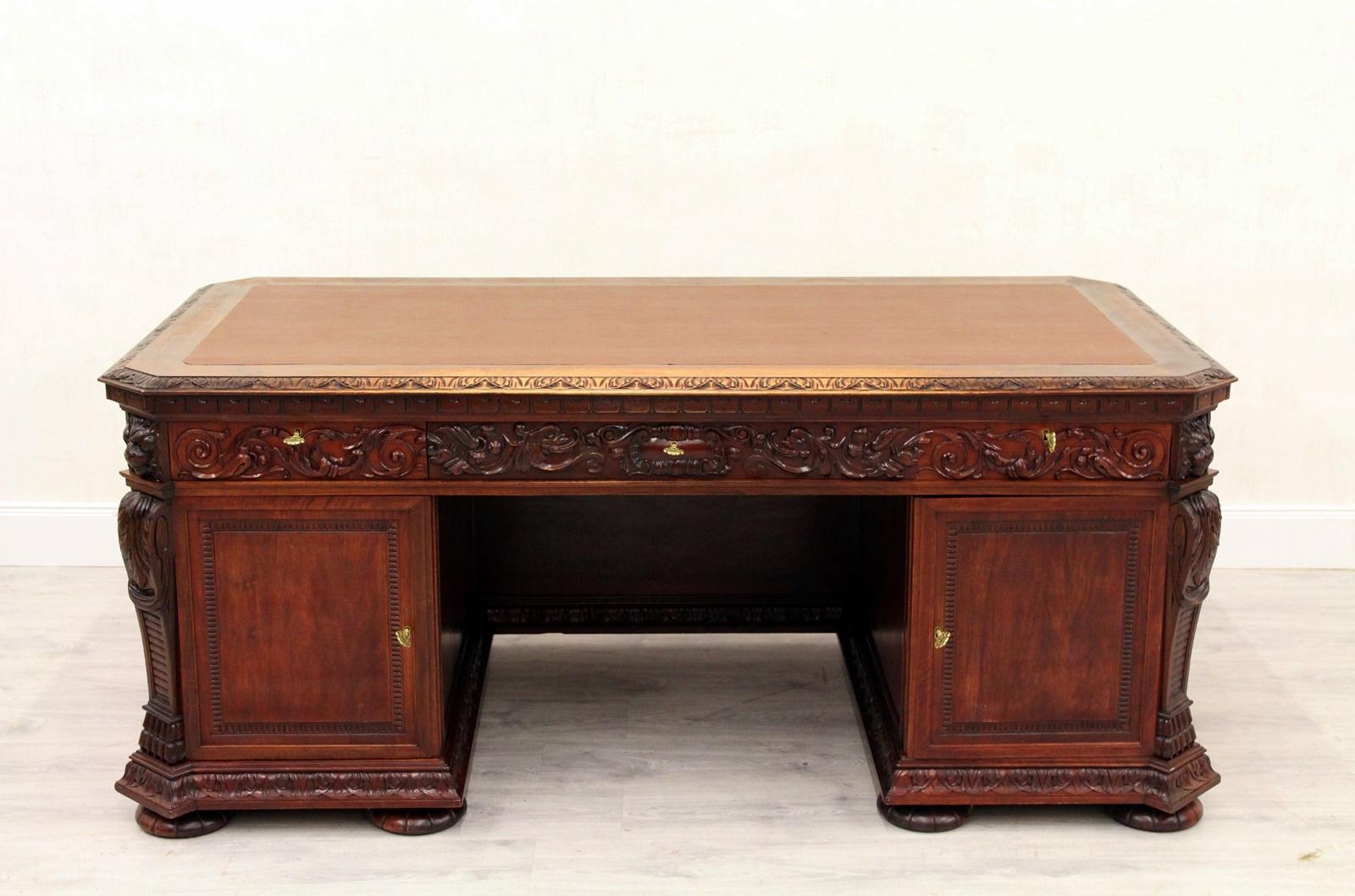 Desk Herrenzimmer Antique Table Löwentatzen Old Office For Sale 2