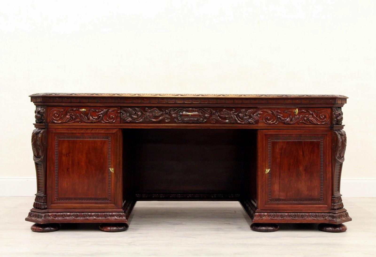 Desk Herrenzimmer Antique Table Löwentatzen Old Office For Sale 3