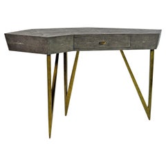 Desk in Grey Shagreen by Ginger Brown
