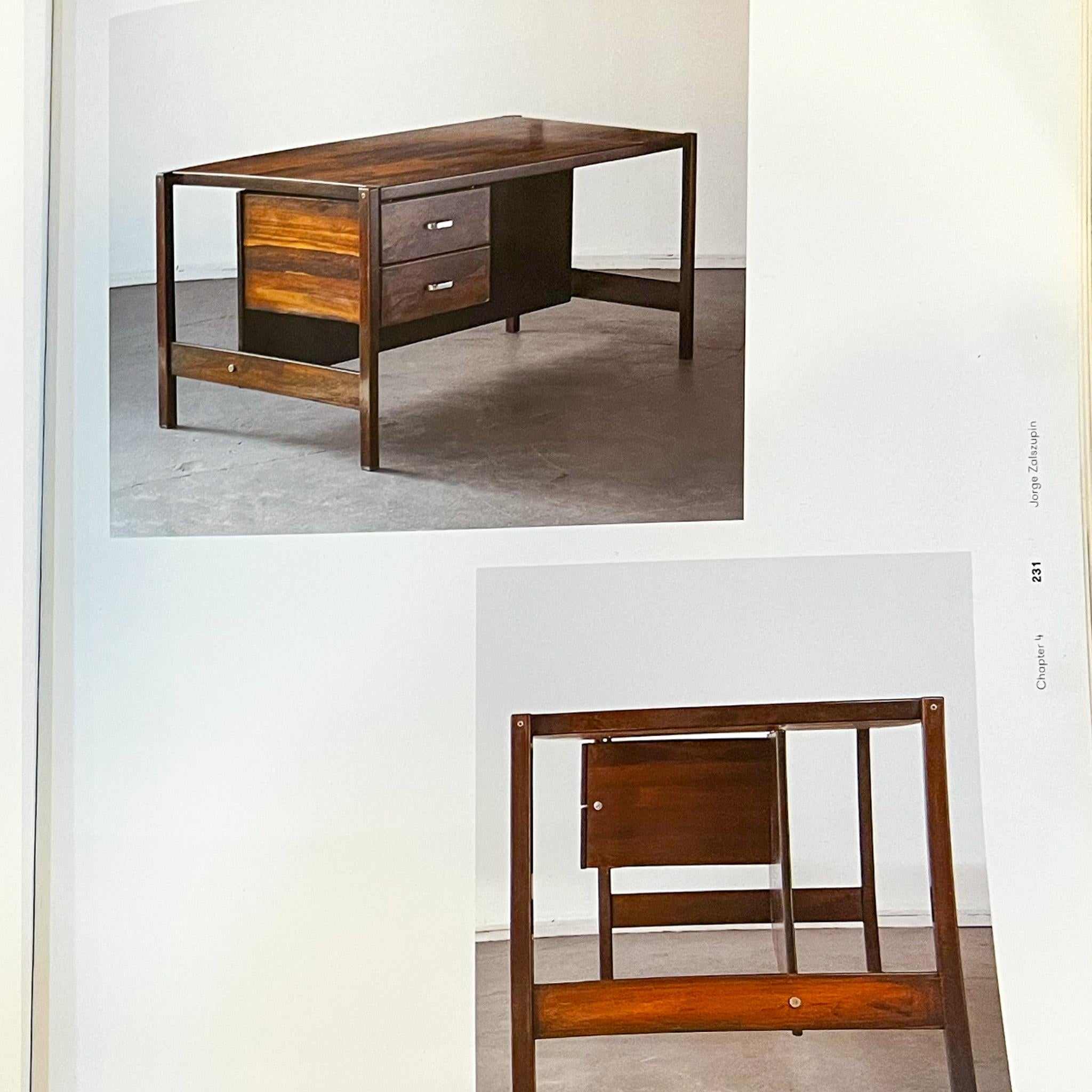 Bureau moderne du milieu du siècle en bois dur par Jorge Zalszupin pour L'atelier, c. 1960s en vente 8