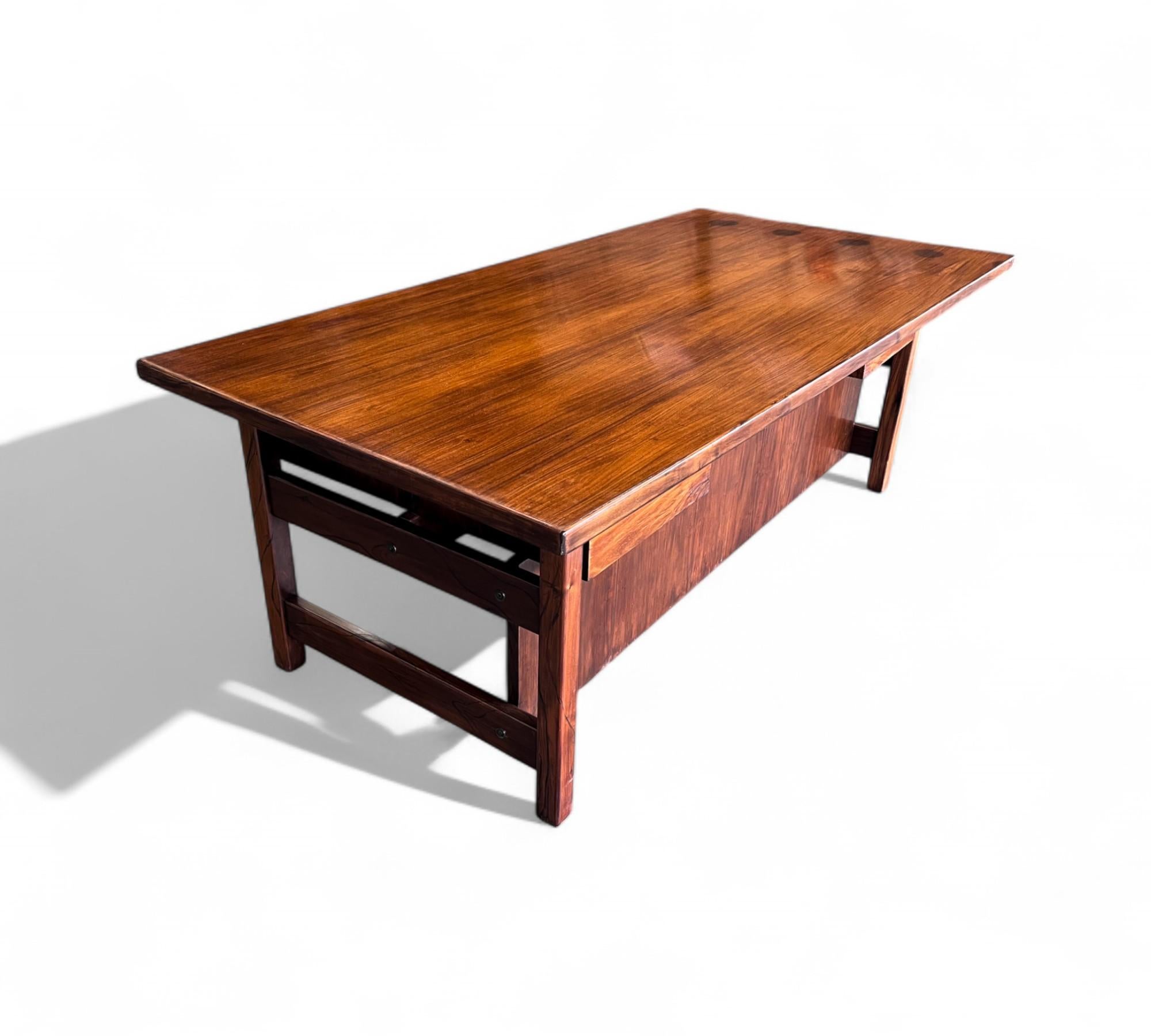 Desk in Hardwood with Two drawers, Unknown, 1960s - Lot 875 For Sale 6
