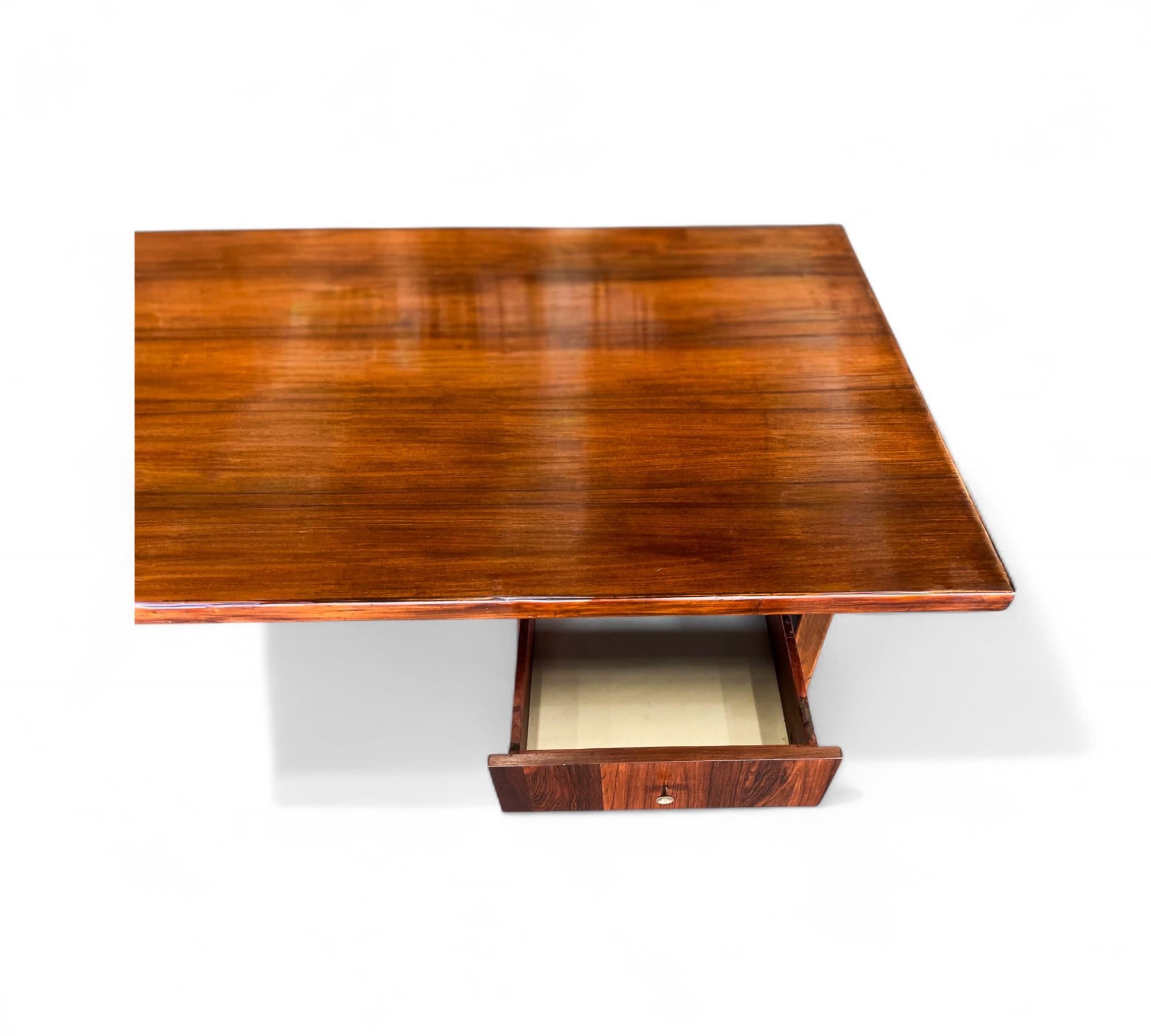 20th Century Desk in Hardwood with Two drawers, Unknown, 1960s - Lot 875 For Sale