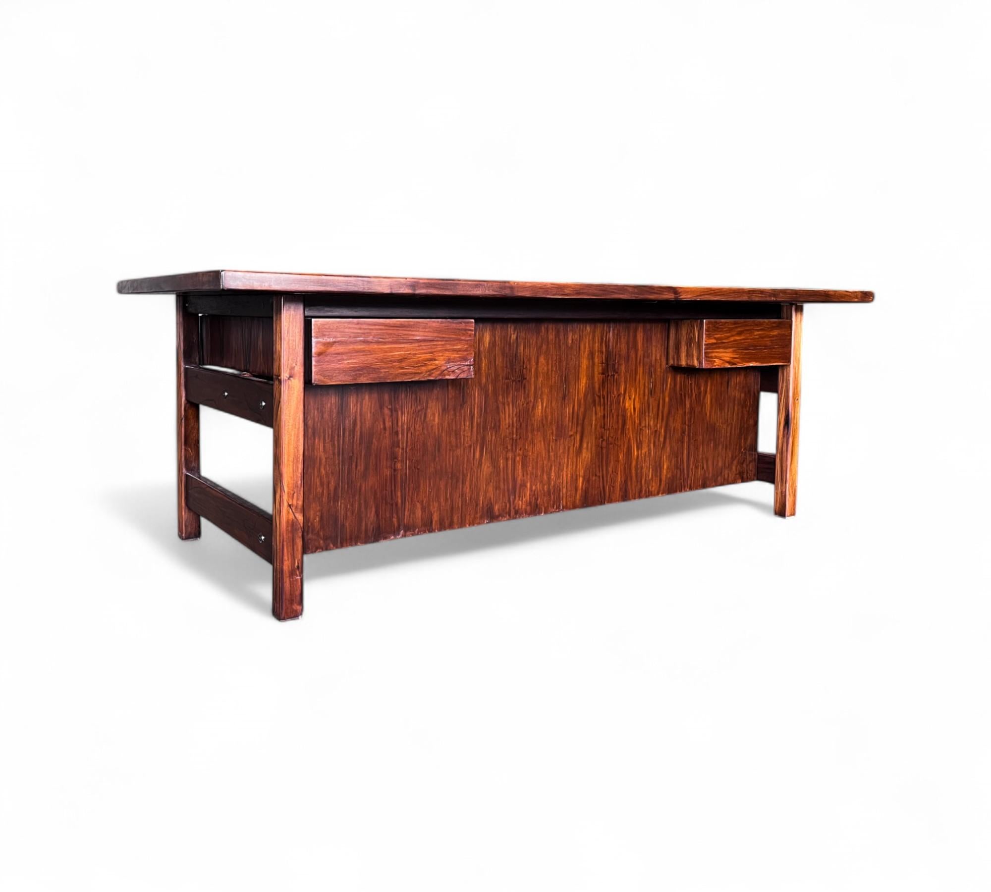 Desk in Hardwood with Two drawers, Unknown, 1960s - Lot 875 For Sale 1