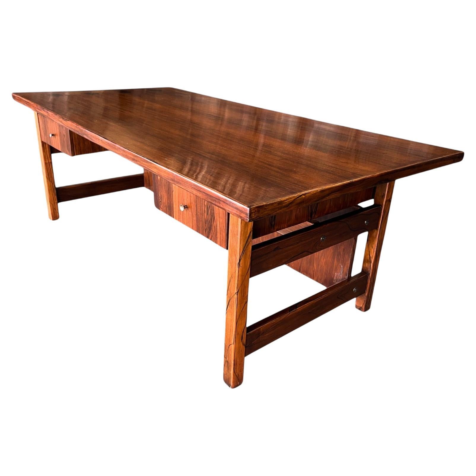 Desk in Hardwood with Two drawers, Unknown, 1960s - Lot 875