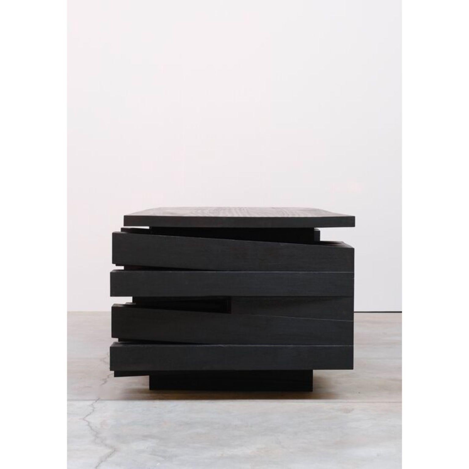 Modern Desk in Iroko Wood by Arno Declercq