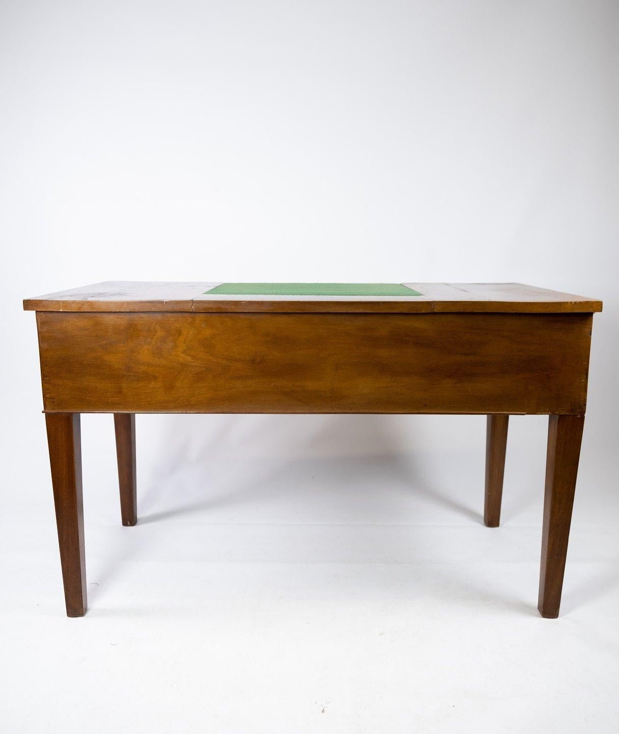 Other Desk in Mahogany with Green Felt Top, and in Great Antique Condition, 1890s