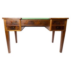 Desk in Mahogany with Green Felt Top, and in Great Antique Condition, 1890s