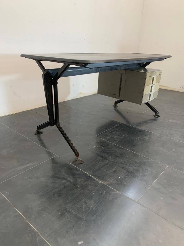 Desk in Metal by BBPR for Olivetti, 1960s 3