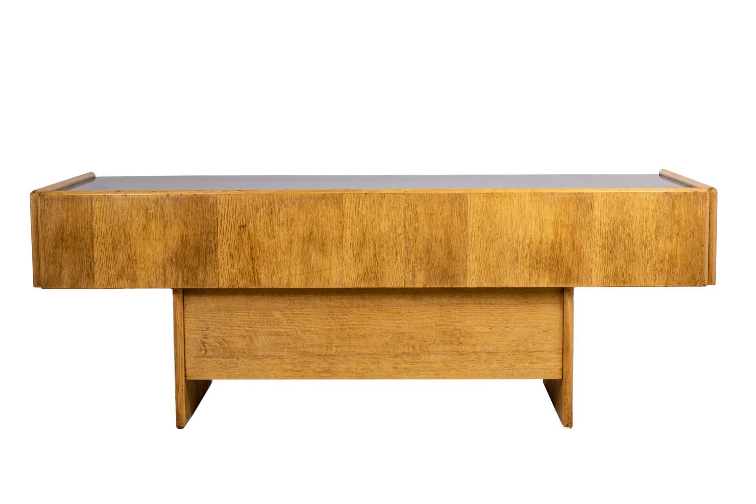 Francese Scrivania in Oak, anni '70 in vendita