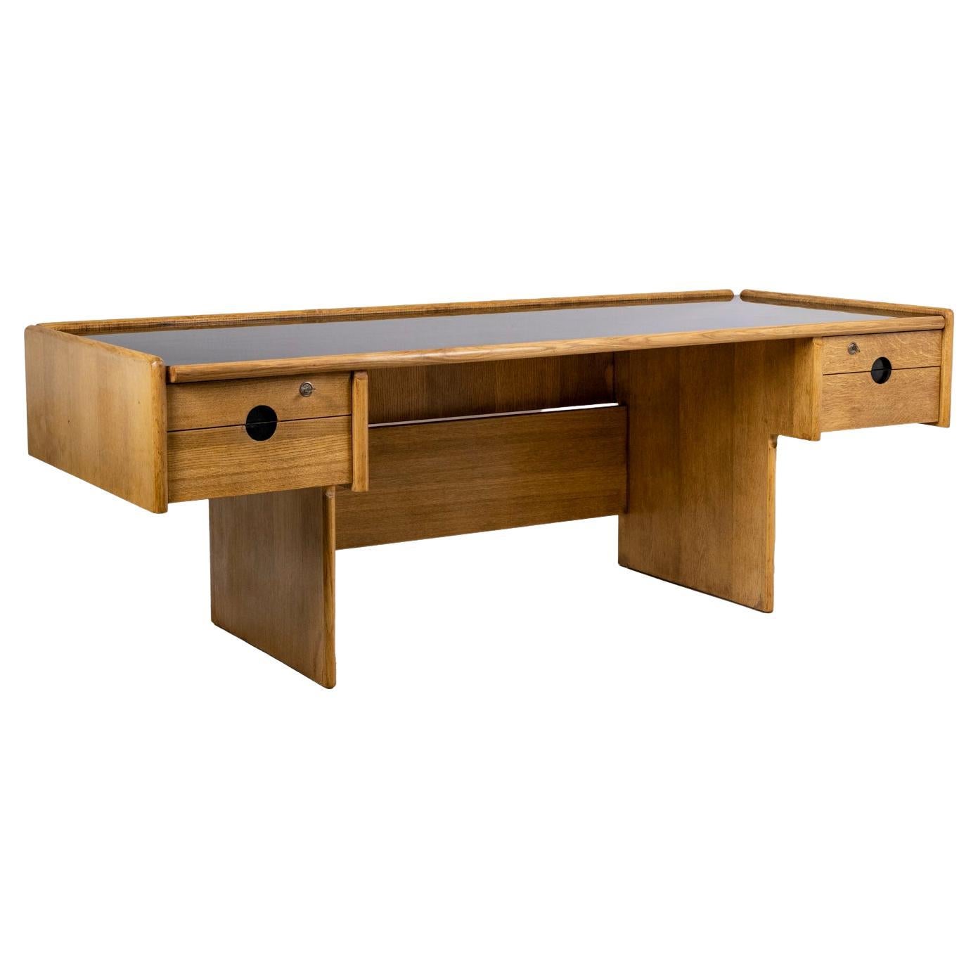 Desk in oak, 1970s For Sale