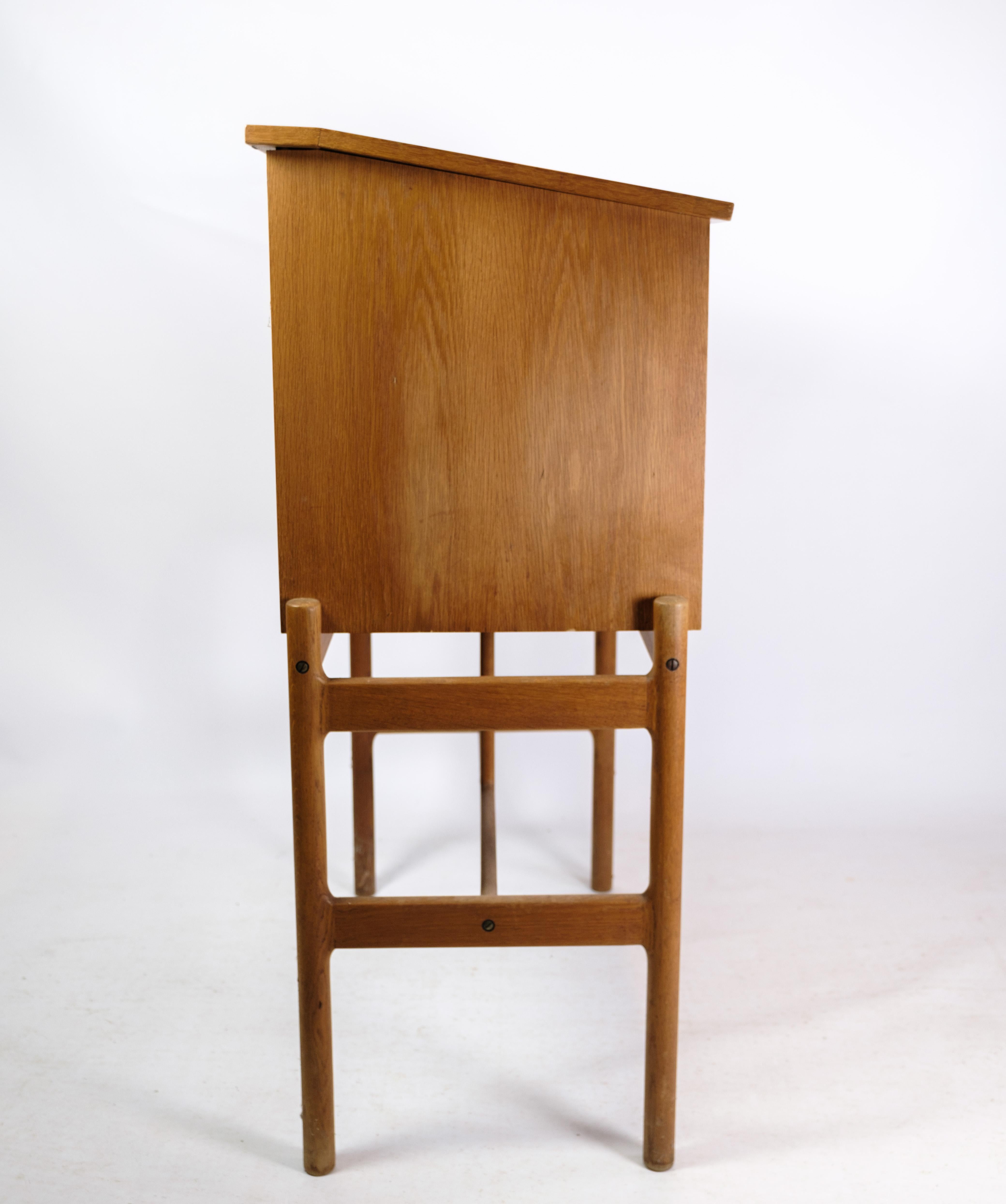 Desk Made In Oak By Rosengran Hansen, 1960 For Sale 4