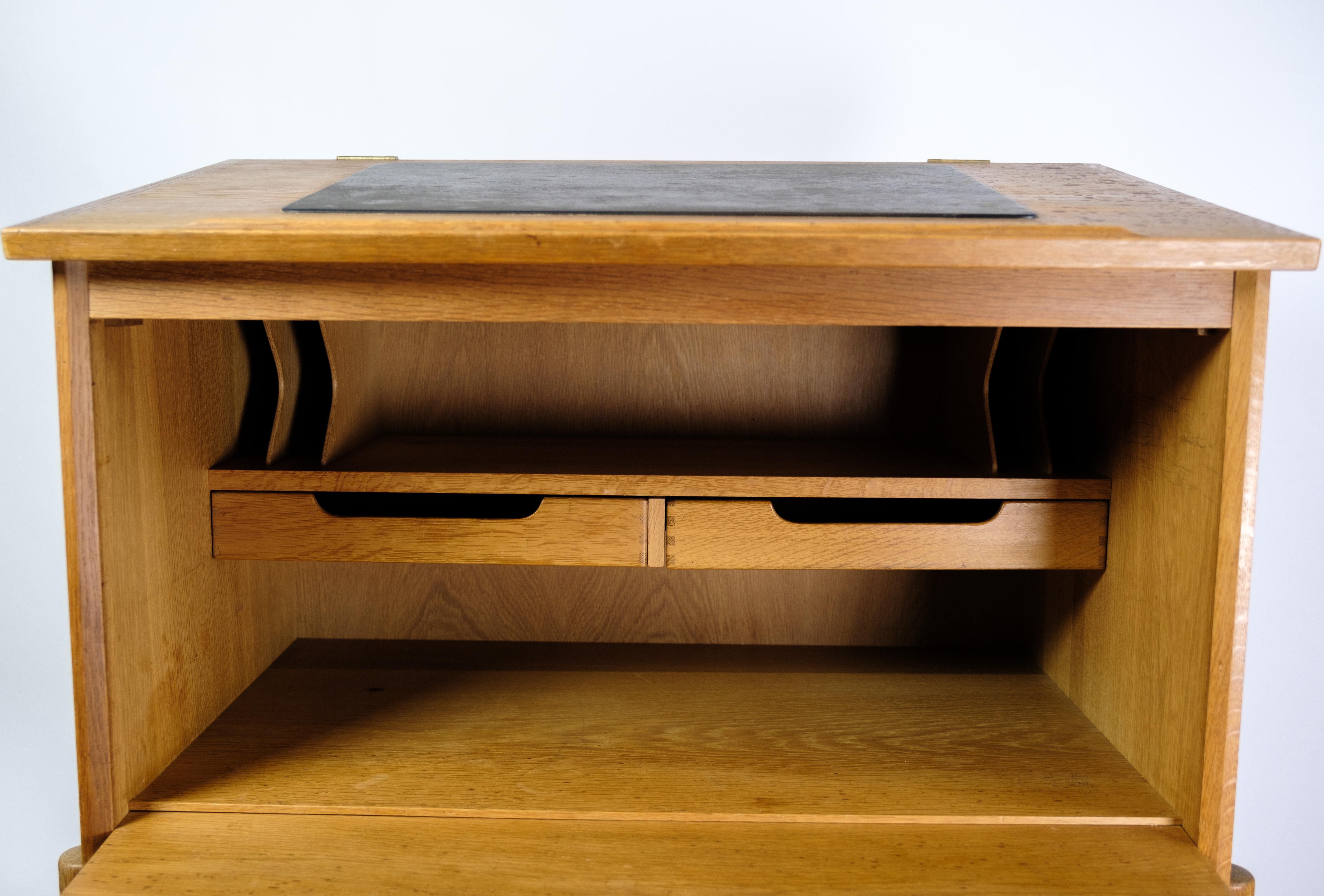 Desk Made In Oak By Rosengran Hansen, 1960 For Sale 1