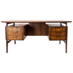 Desk in Rosewood Designed by Omann Junior from the 1960s