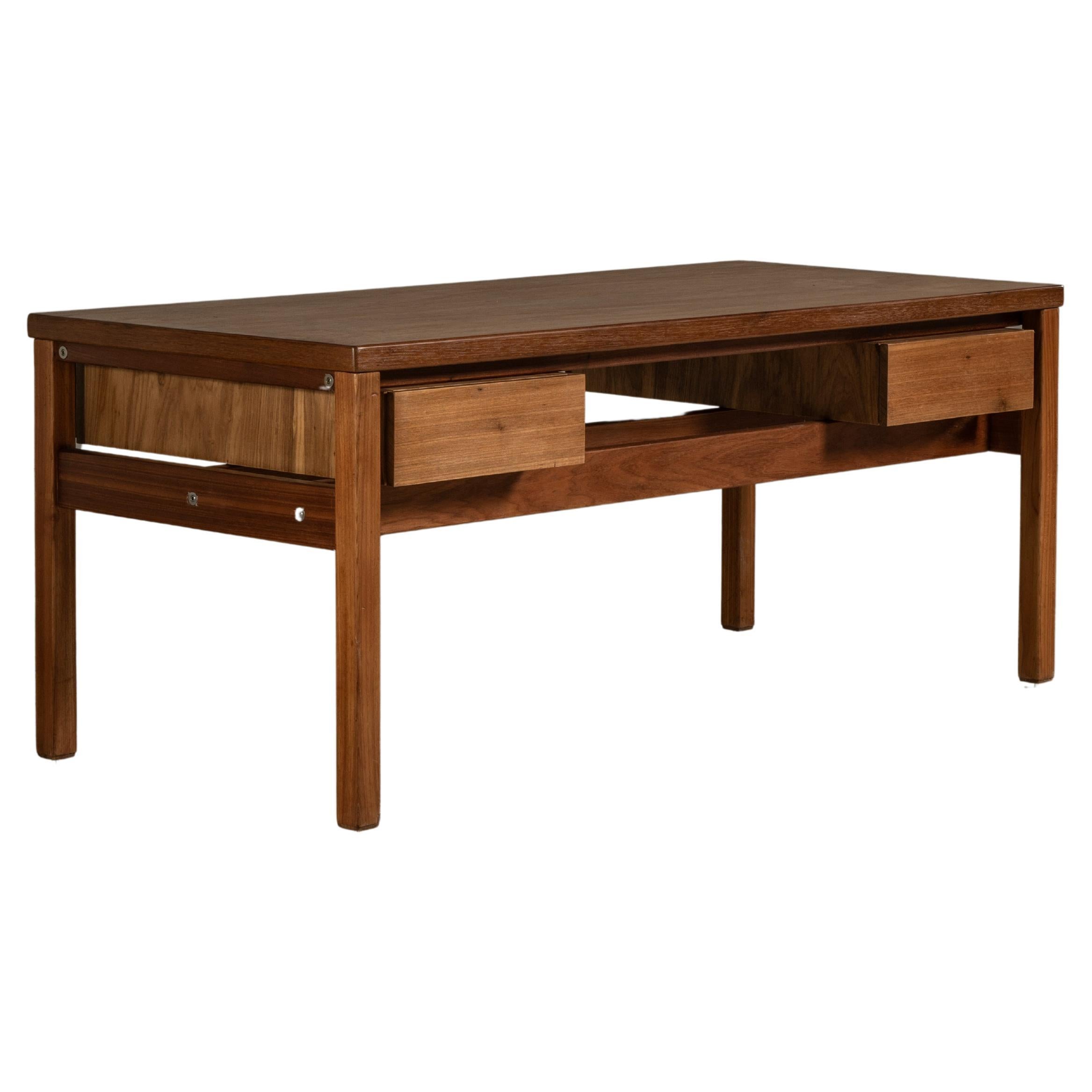 Desk in Solid Hardwood, by Sergio Rodrigues, Brazilian Mid-Century Modern   For Sale