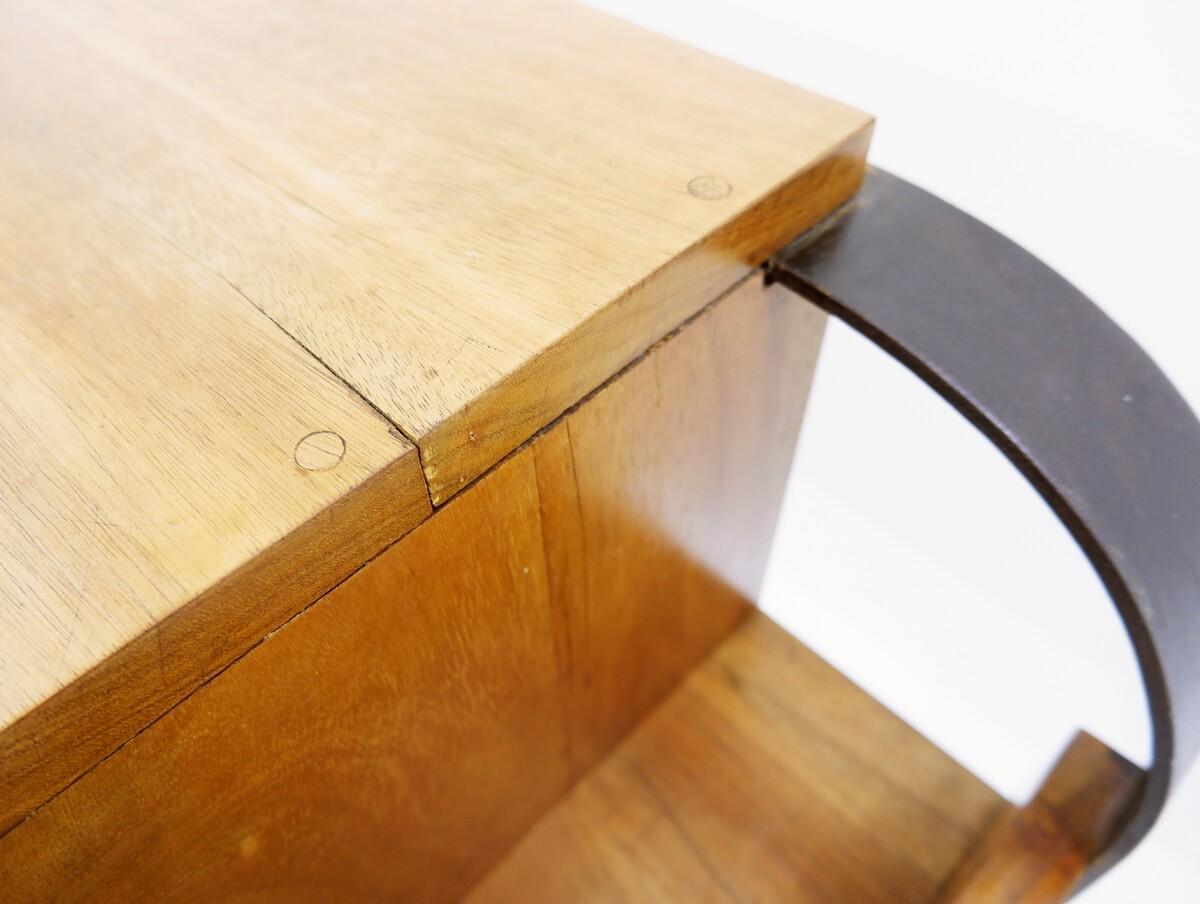 Desk in Solid Wood and Wrought Iron in the Style of Eugène Printz 2