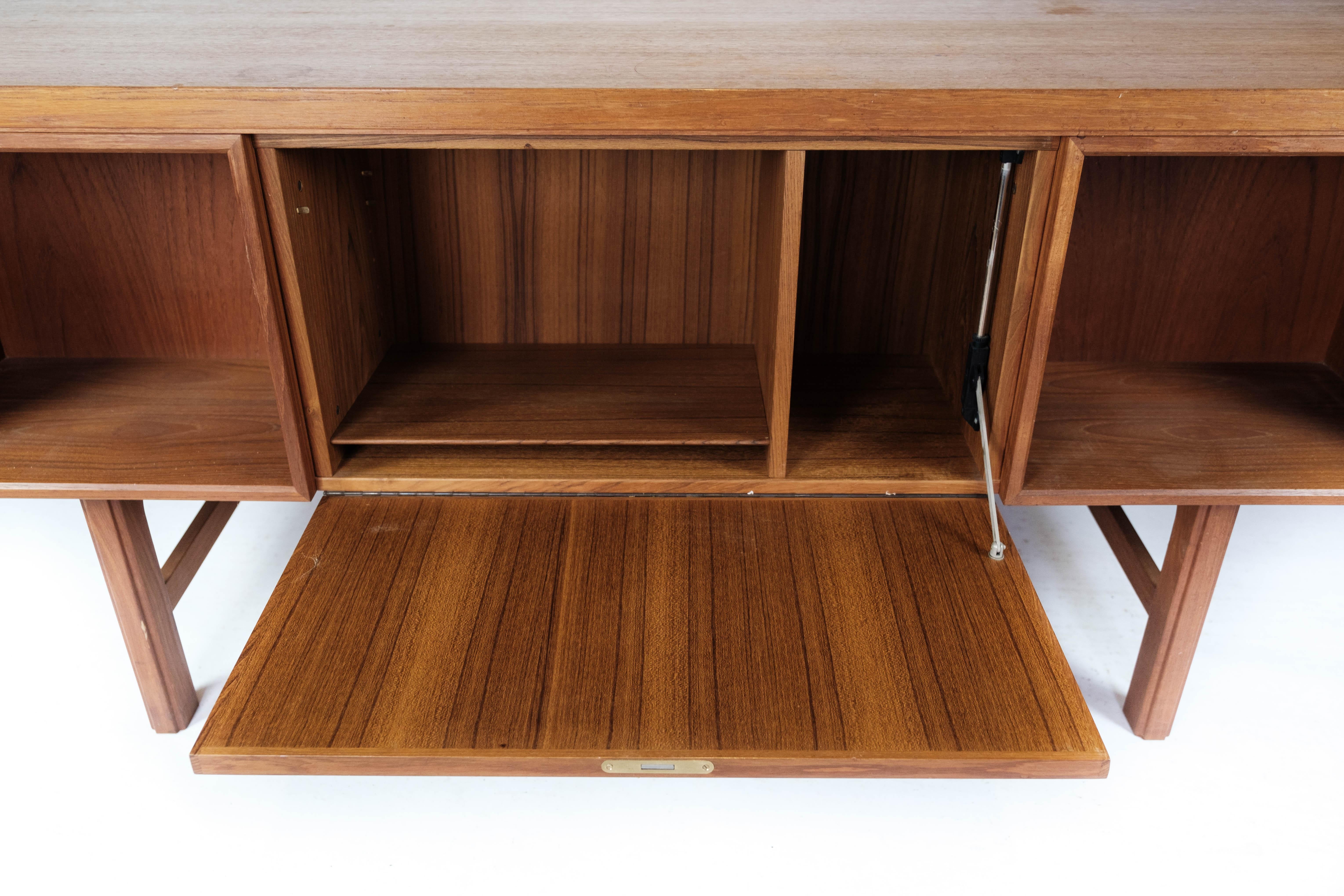 Desk Made In Teak Designed By Omann Junior From 1960s For Sale 13