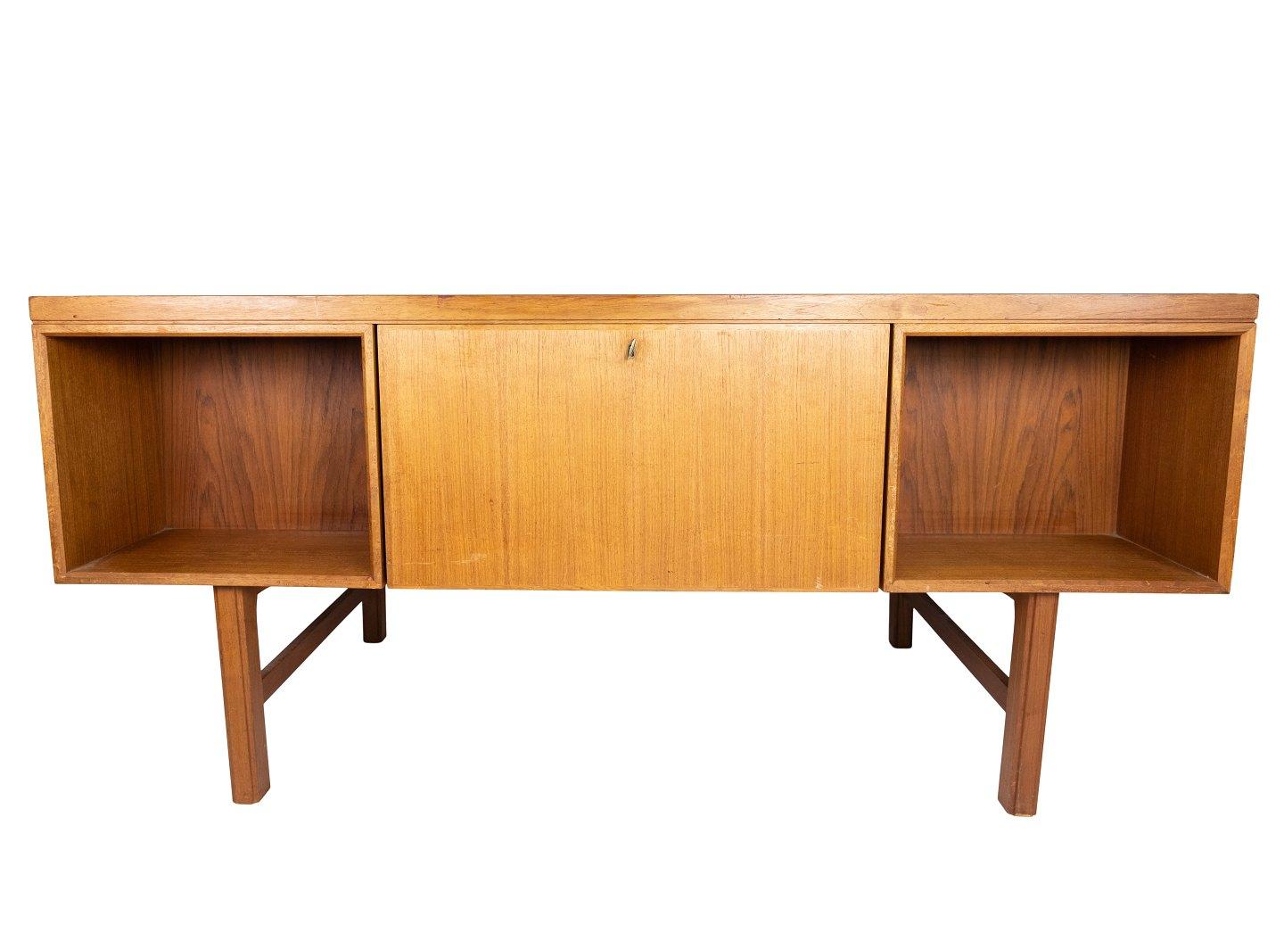 Mid-Century Modern Desk Made In Teak By Omann Junior From 1960s For Sale