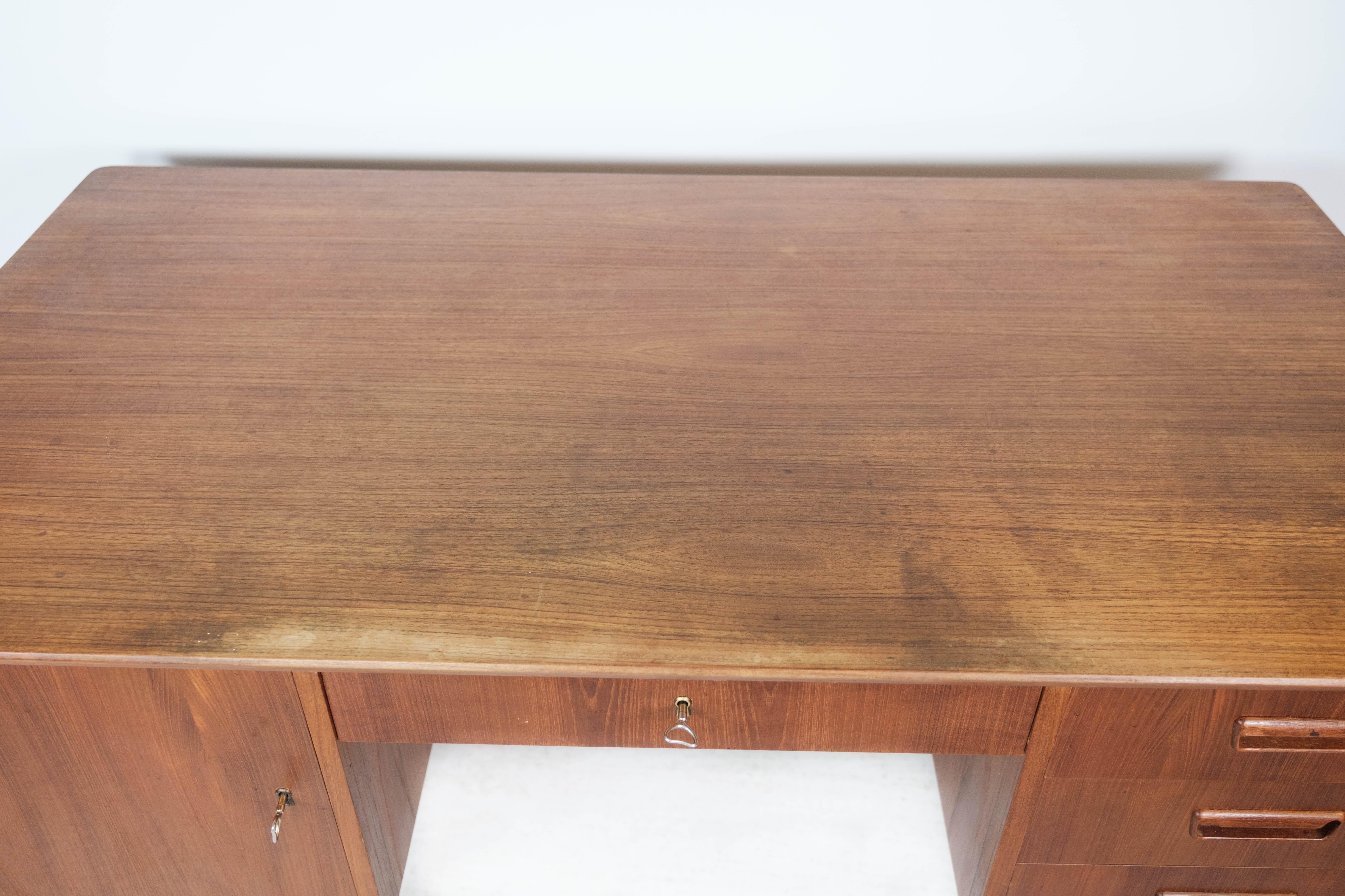 Scandinavian Modern Desk in Teak of Danish Design from the 1960s