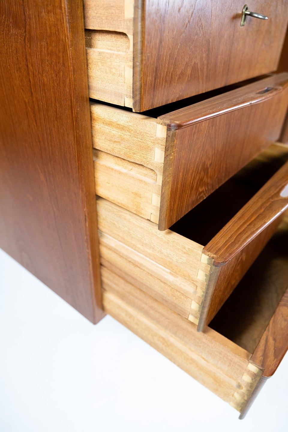 Mid-20th Century Desk Made In Teak, Danish Design From 1960s For Sale