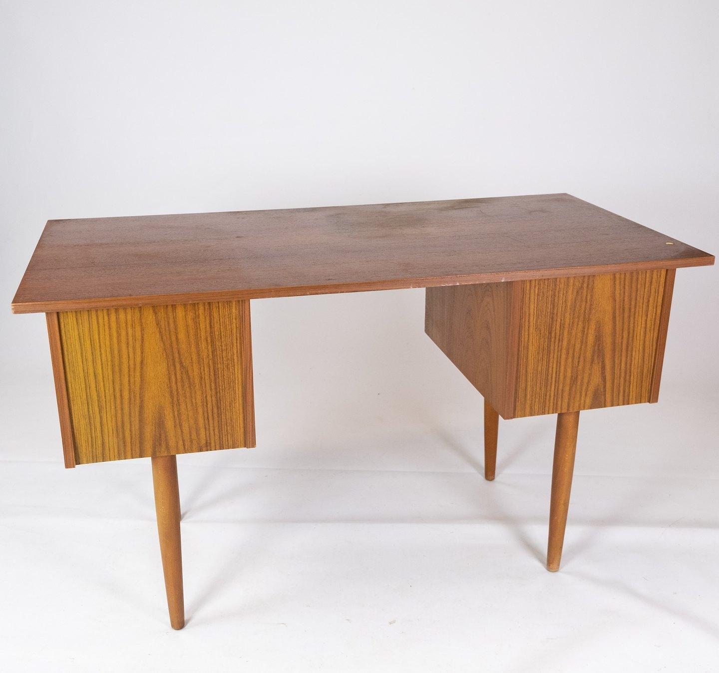 Mid-20th Century Desk Made In Teak, Danish Design From 1960s For Sale