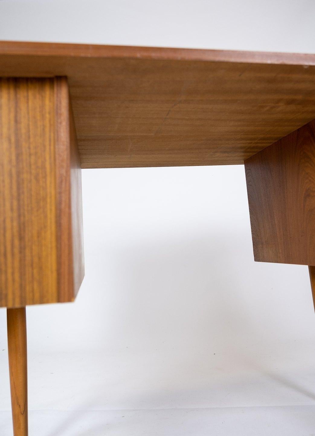 Desk Made In Teak, Danish Design From 1960s For Sale 1