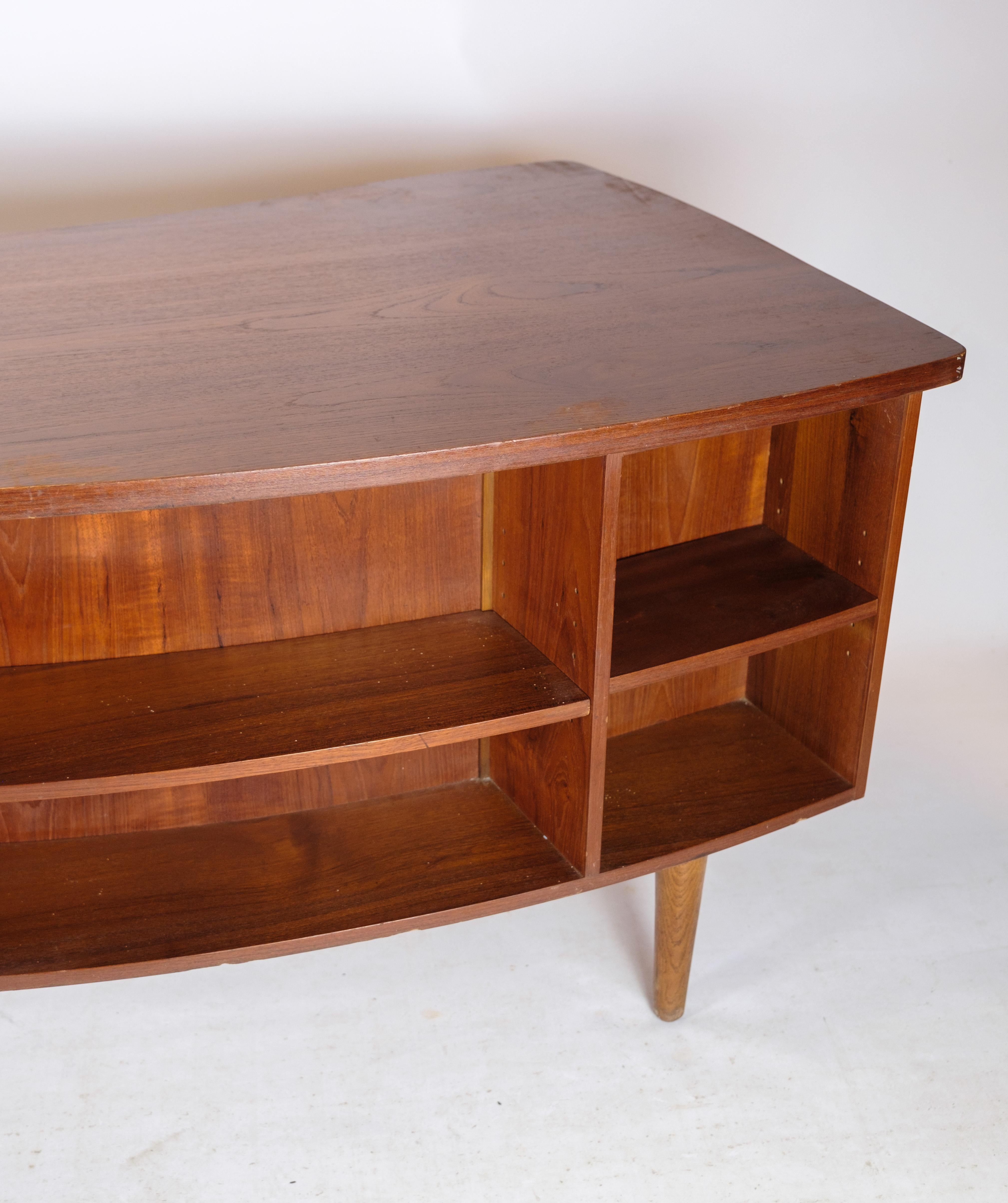 Desk in Teak wood model 54 by Kai Kristiansen and Feldballes furniture from 1954 For Sale 2