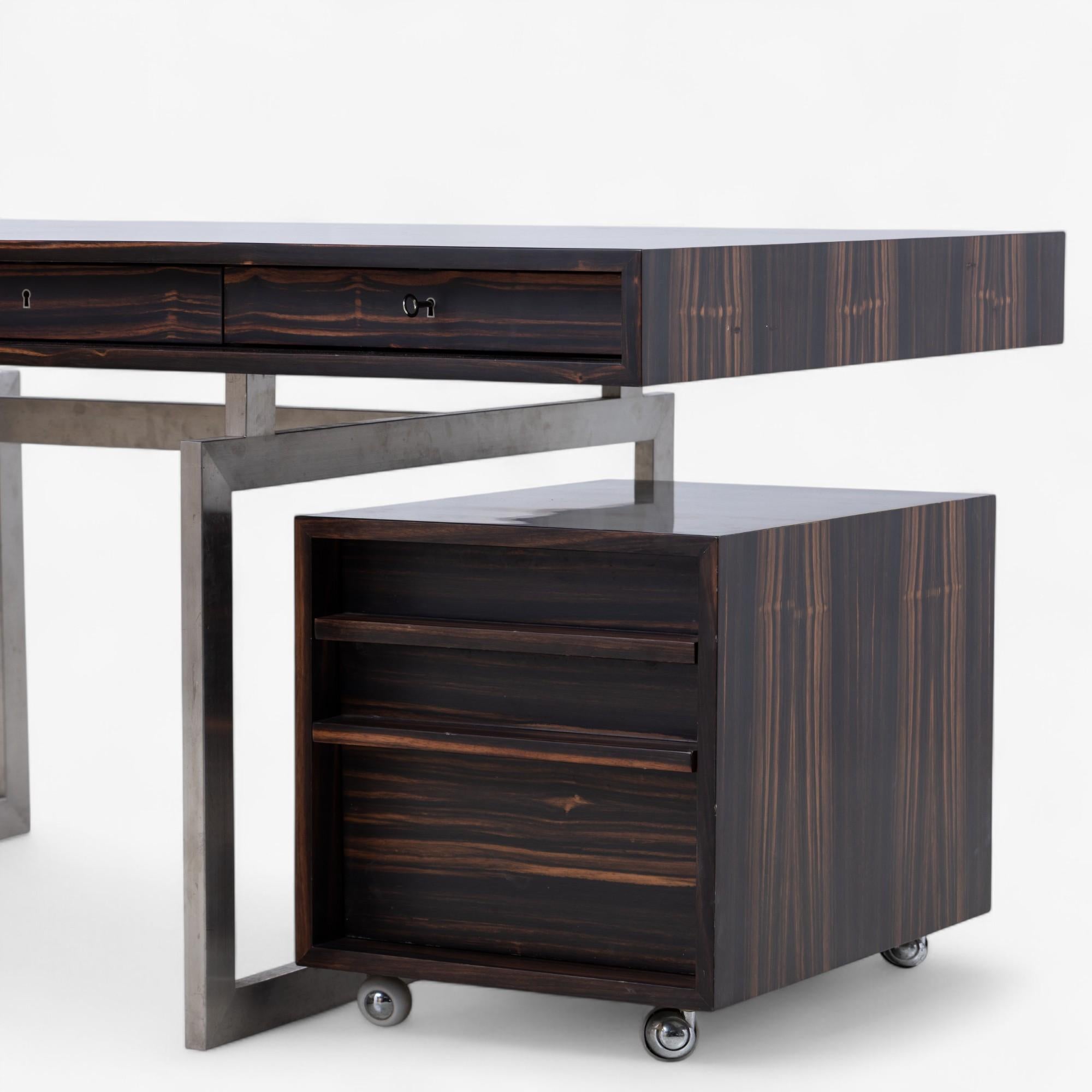 Danish Desk in walnut designed by Bodil Kjaer For Sale