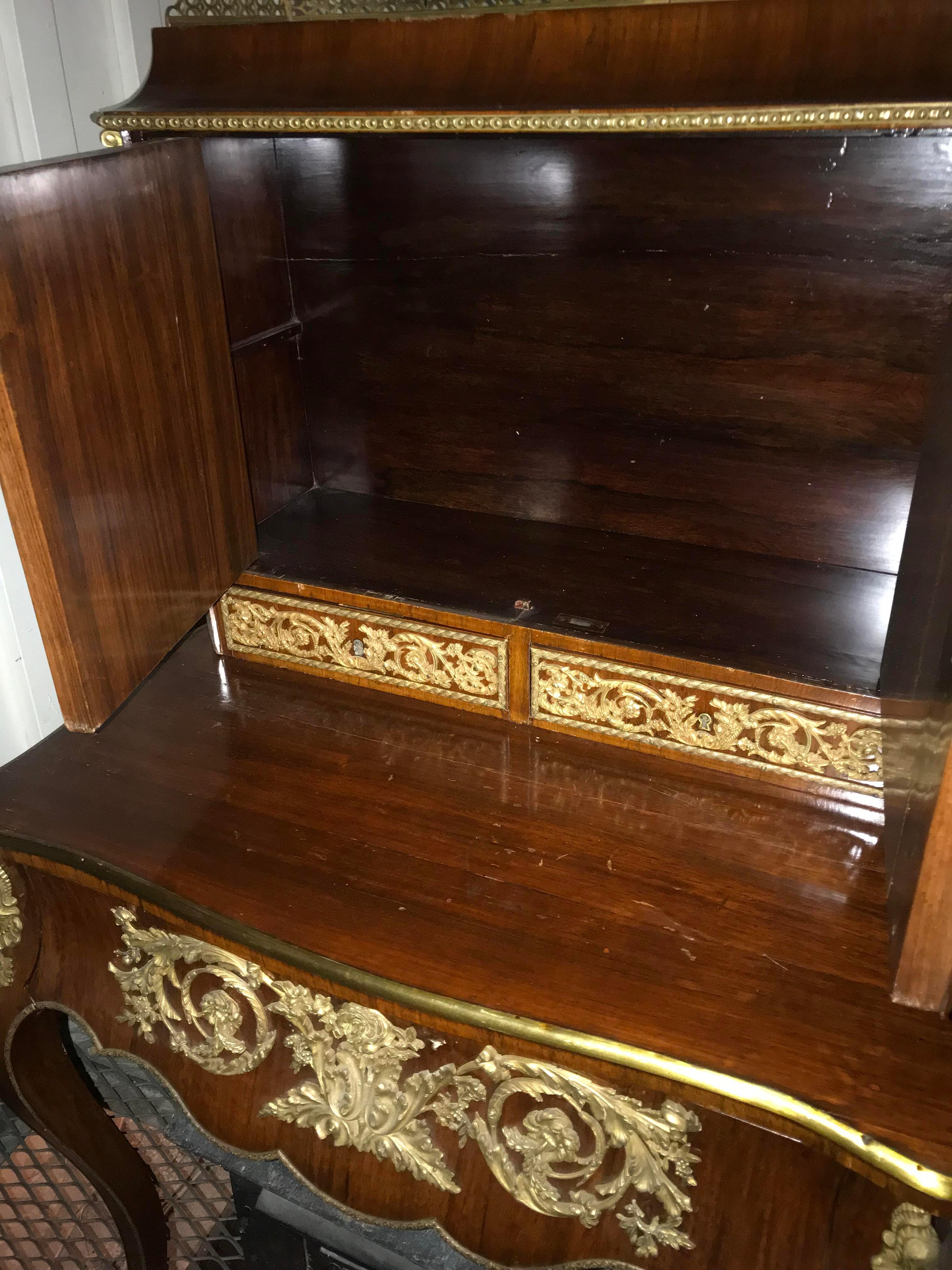 French Desk in Wood, 1900, Made in France For Sale