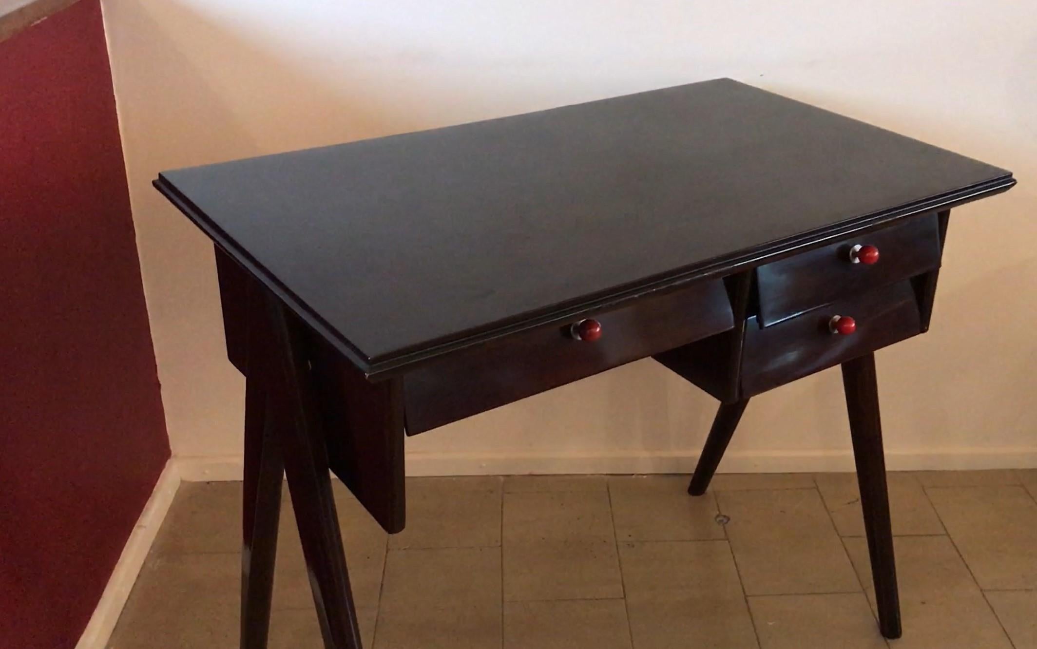 Mid-20th Century Desk in Wood, 1940, Made in France For Sale