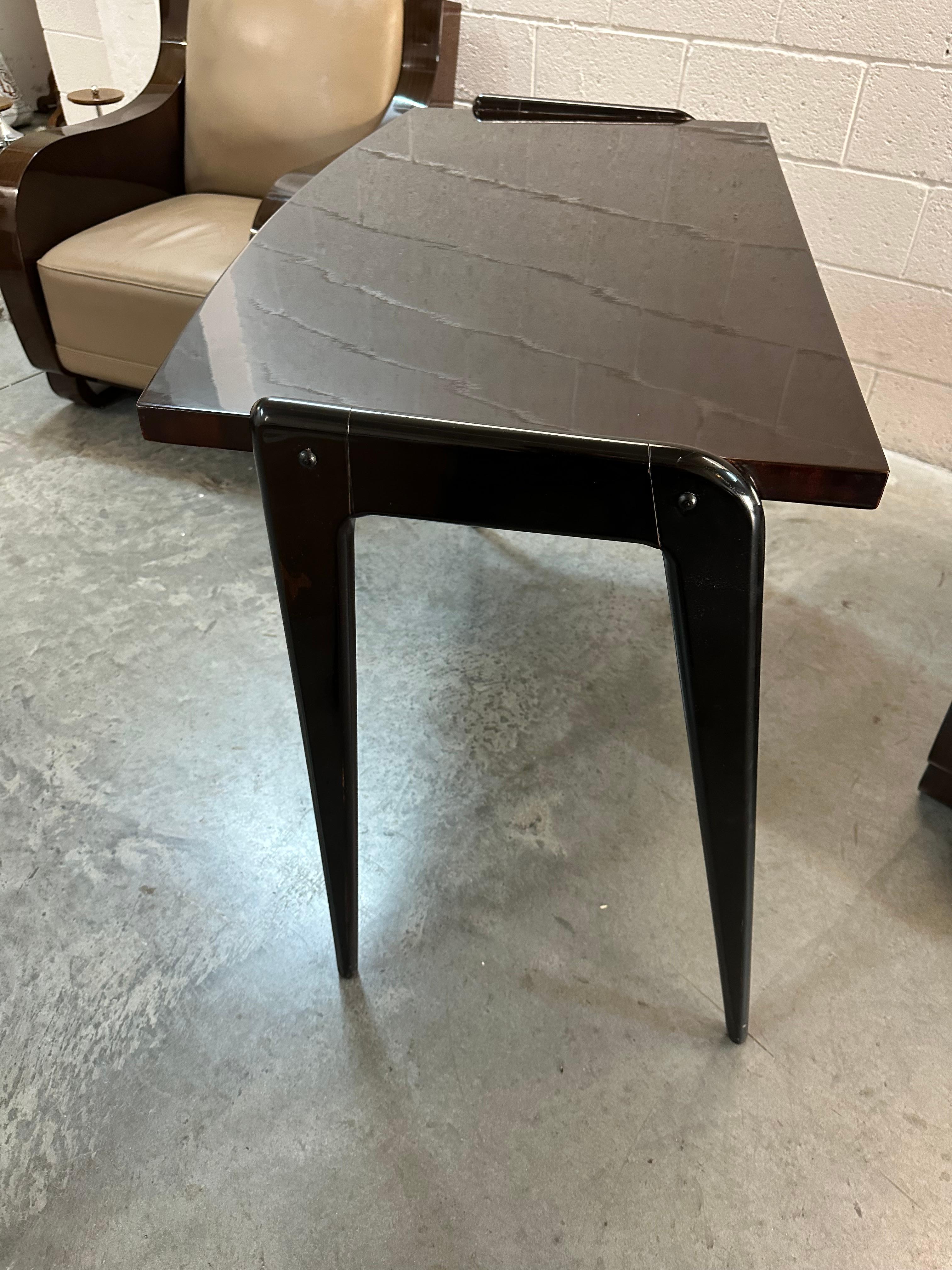 Desk in Wood and chrome, France, 1940 For Sale 6