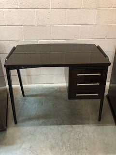 Desk in Wood and chrome, France, 1940