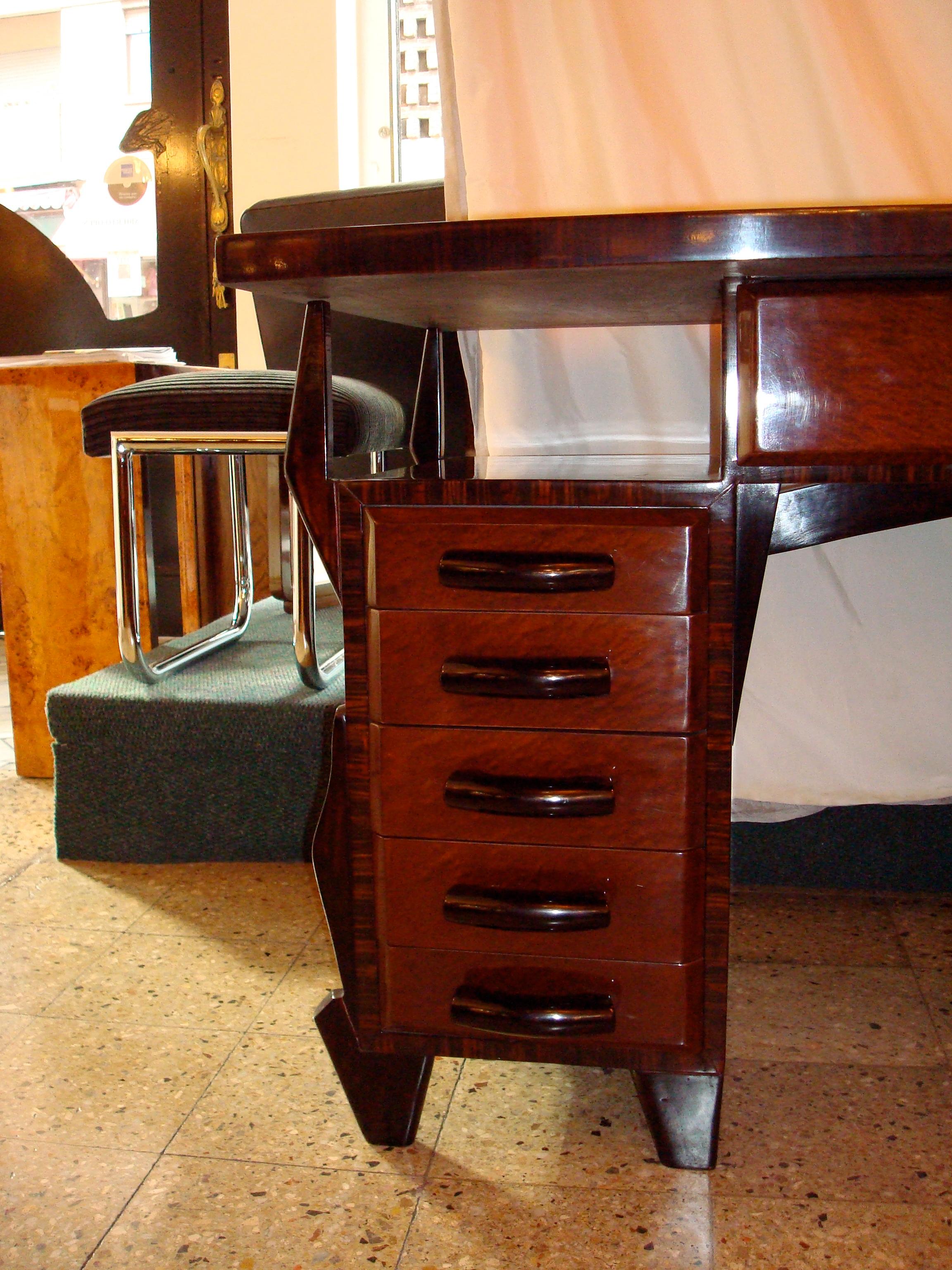 French Desk Jugendstil, Art Nouveau, Liberty , 1900, France, Wood For Sale