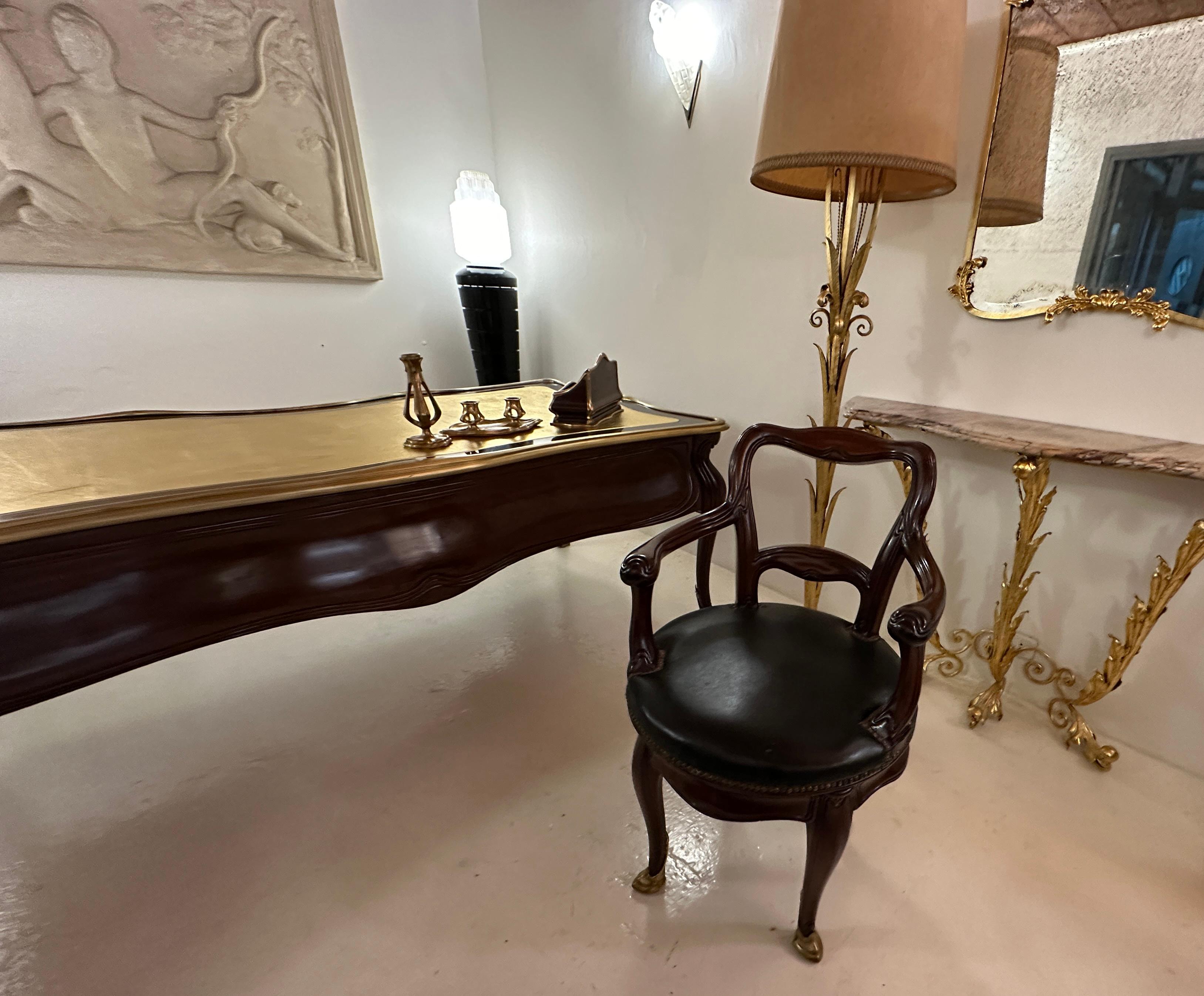 Schreibtisch Jugendstil, Liberty , Schild: G. Keller Orfevre, 22 rue Joubert im Angebot 6